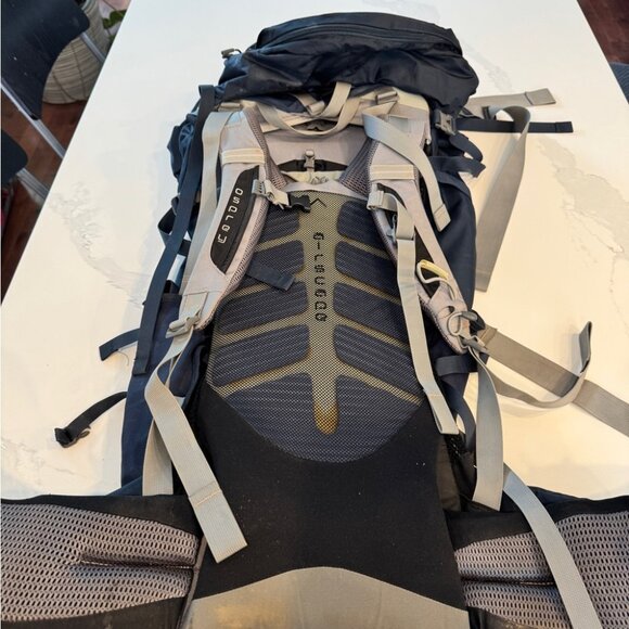 Osprey Aether 60 Men's Backpack - Blue and Gray - Picture 3 of 6